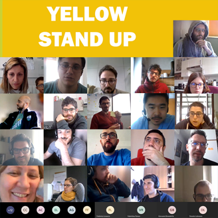 Smart Yellow Stand-Up